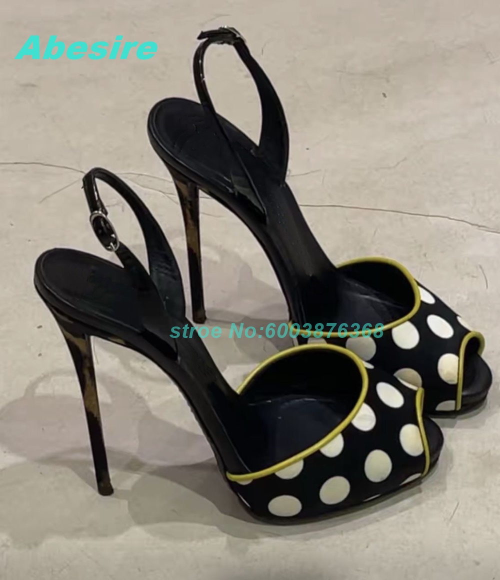 Polka Dot Patchwork Two-Tone S - Women'S Shoes Y2K recensie en prijs