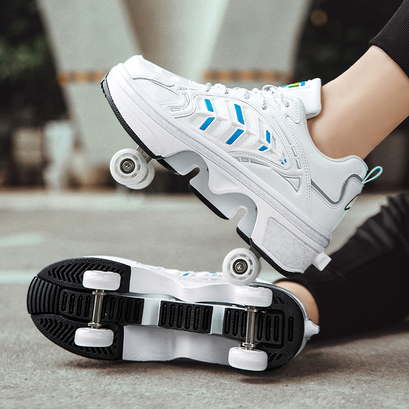 4 Wheels Retractable Roller Sk - Women Shoes Sneakers recensie en prijs