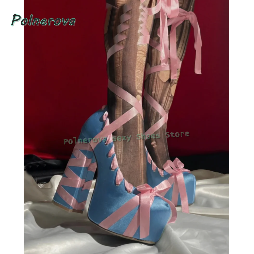 Women's Pink Satin Platform Ma - Women'S Shoes Y2K recensie en prijs