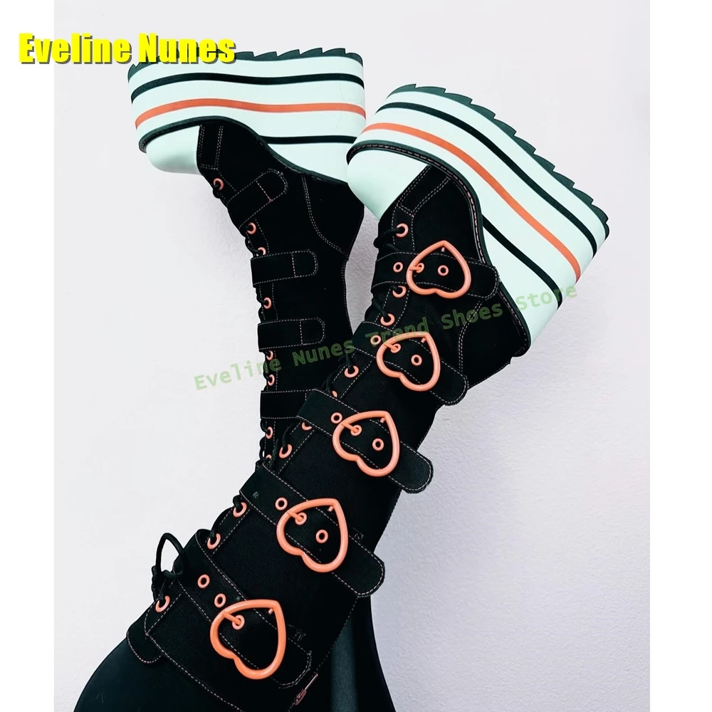 Heart Shaped Buckle Platform B - Women'S Shoes Y2K recensie en prijs