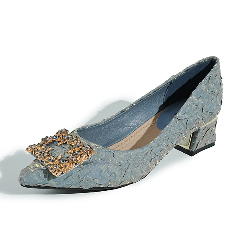 Fashion Blue Satin Rhinestone  - Women Shoes Sandals recensie en prijs