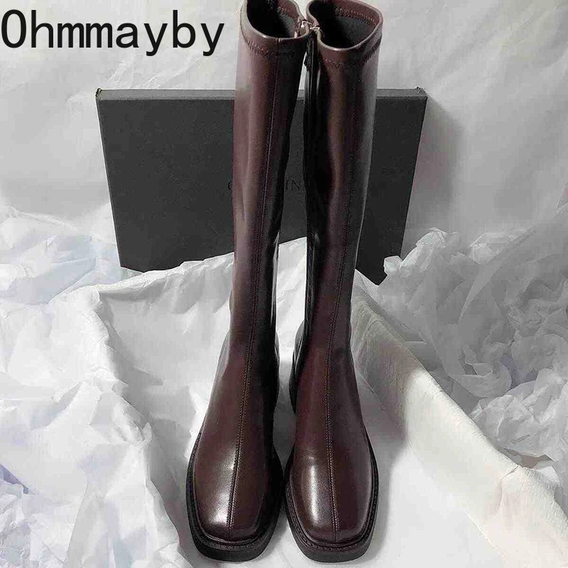 Vintage Thick Heel Women Knee  - Knee High Boots Women recensie en prijs