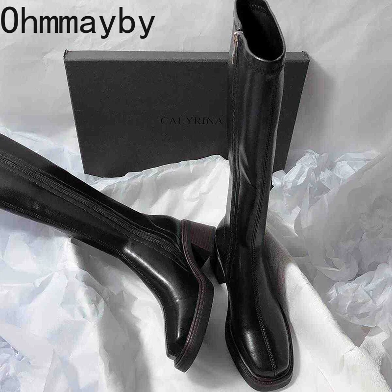 Vintage Thick Heel Women Knee  - Knee High Boots Women recensie en prijs