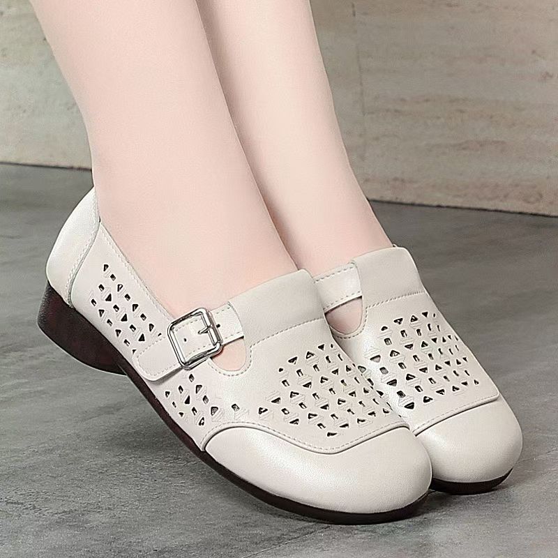 Women's Leather Hollow Out Low - Women Shoes Sandals recensie en prijs