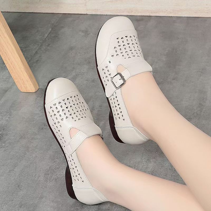 Women's Leather Hollow Out Low - Women Shoes Sandals recensie en prijs