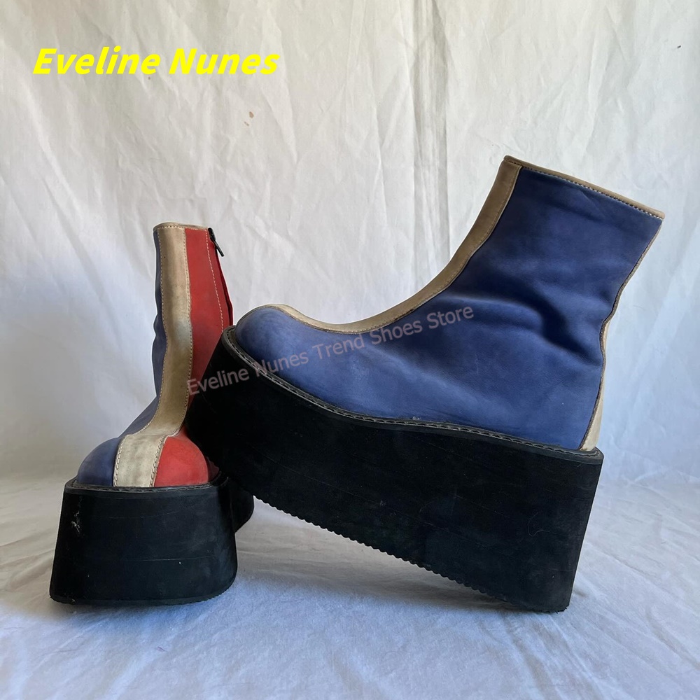 Y2K Red Blue Platform Ankle Bo - Women'S Shoes Y2K recensie en prijs