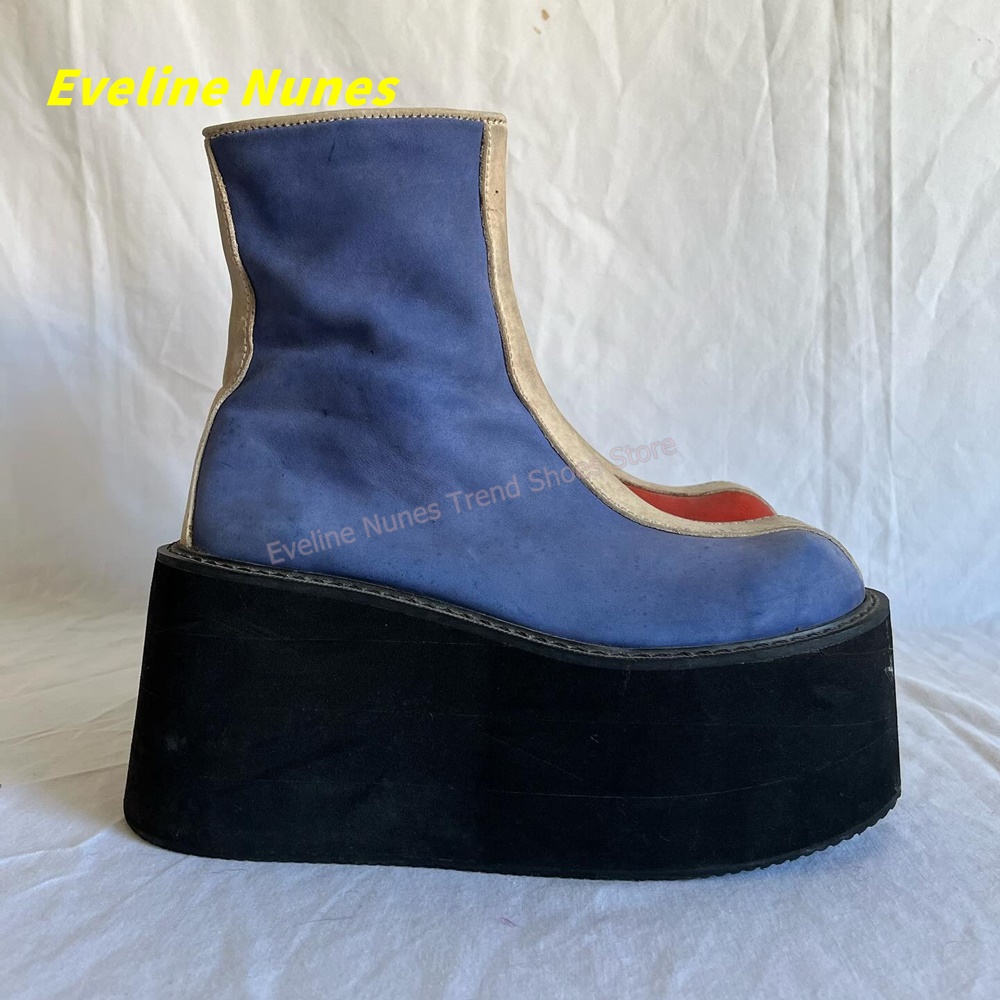Y2K Red Blue Platform Ankle Bo - Women'S Shoes Y2K recensie en prijs