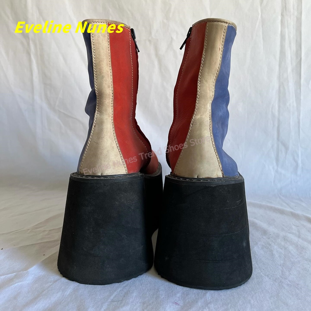 Y2K Red Blue Platform Ankle Bo - Women'S Shoes Y2K recensie en prijs