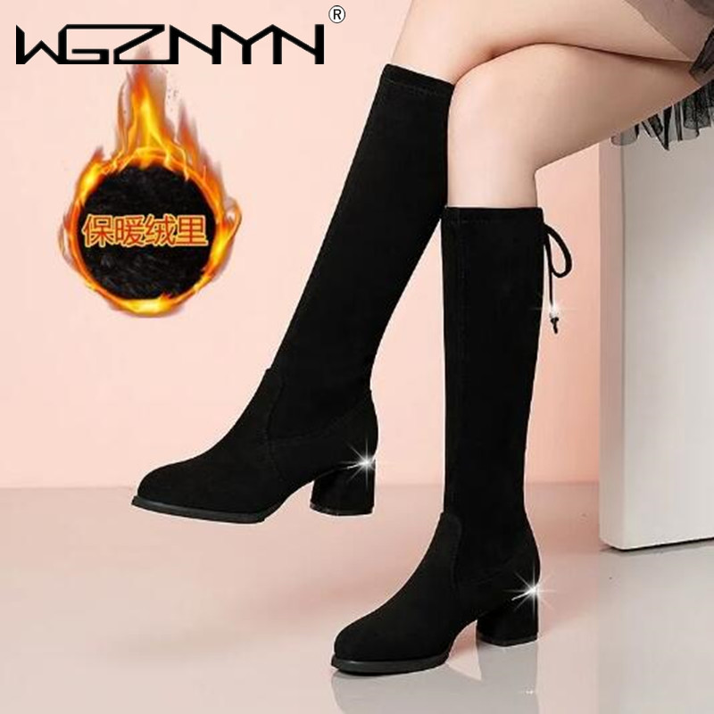 Women Autumn Winter Black Knee - Knee High Boots Women recensie en prijs