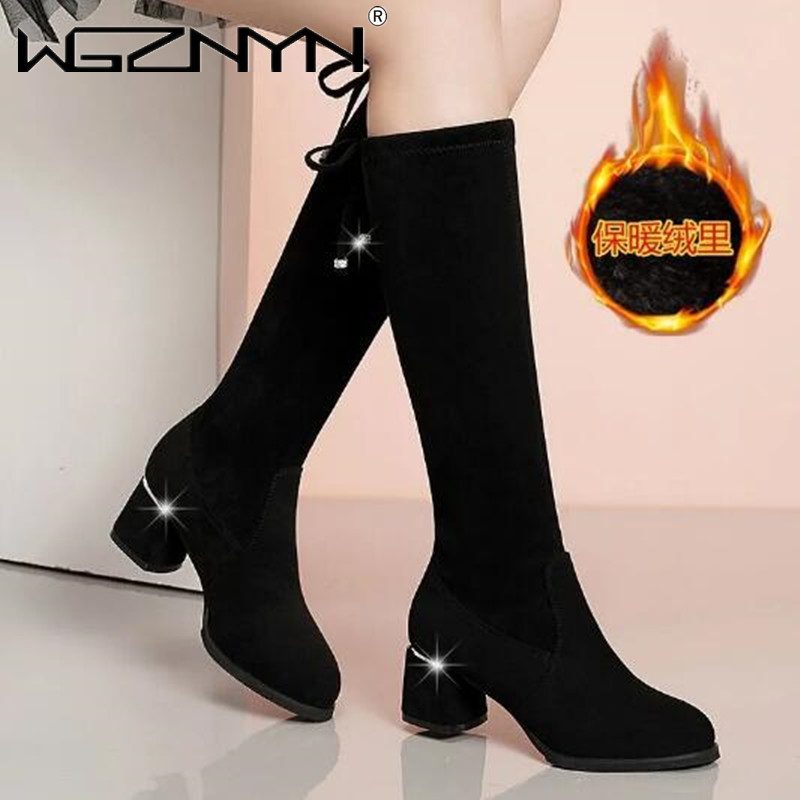 Women Autumn Winter Black Knee - Knee High Boots Women recensie en prijs
