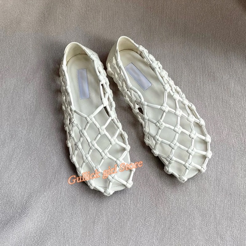 French Woven Mesh Hollow flat  - Women Shoes Sandals recensie en prijs