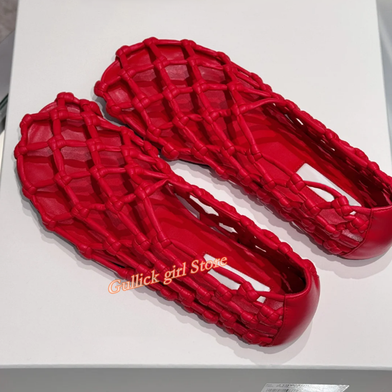 French Woven Mesh Hollow flat  - Women Shoes Sandals recensie en prijs