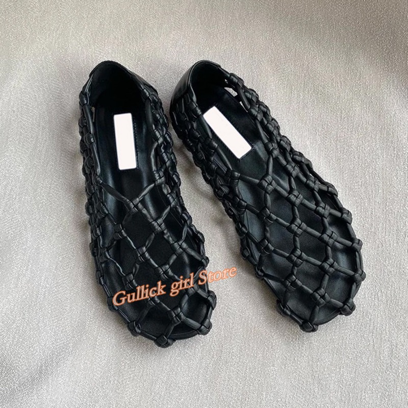 French Woven Mesh Hollow flat  - Women Shoes Sandals recensie en prijs