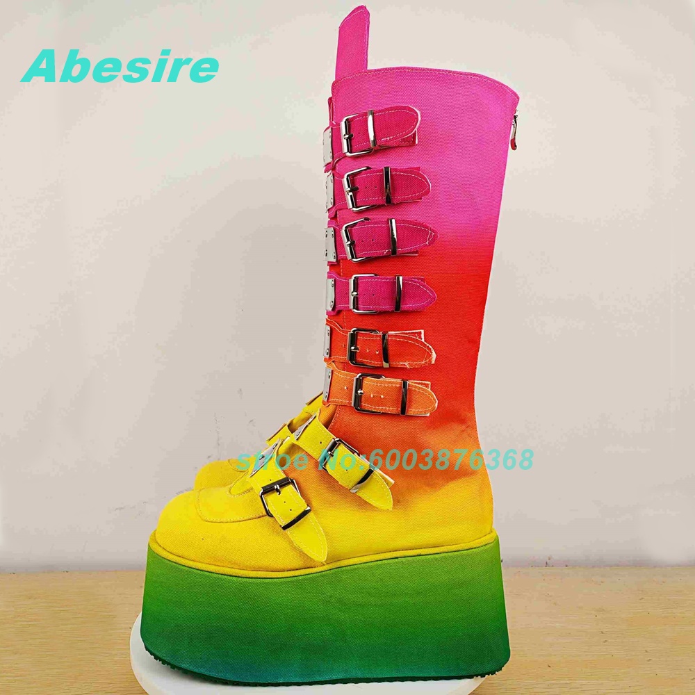 Mixed-Color Patchwork Multi-Bu - Women'S Shoes Y2K recensie en prijs