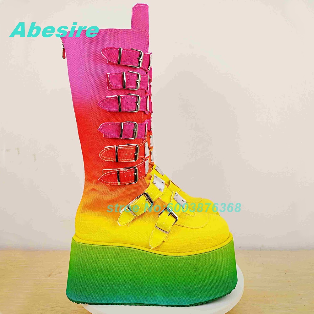 Mixed-Color Patchwork Multi-Bu - Women'S Shoes Y2K recensie en prijs
