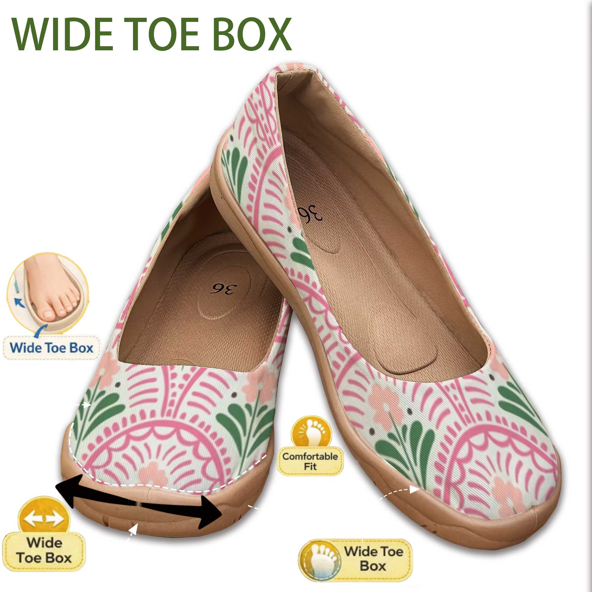 Bohemian Style Wide-Fit Women' - Women'S Shoes For Wide Feet recensie en prijs