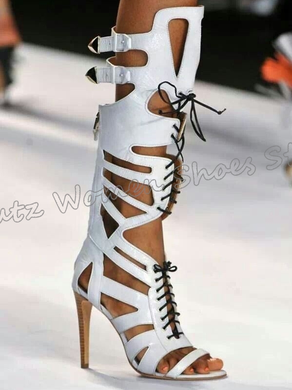 Sneaker Boot Knee High Lace-Up - Women Shoes Sneakers recensie en prijs