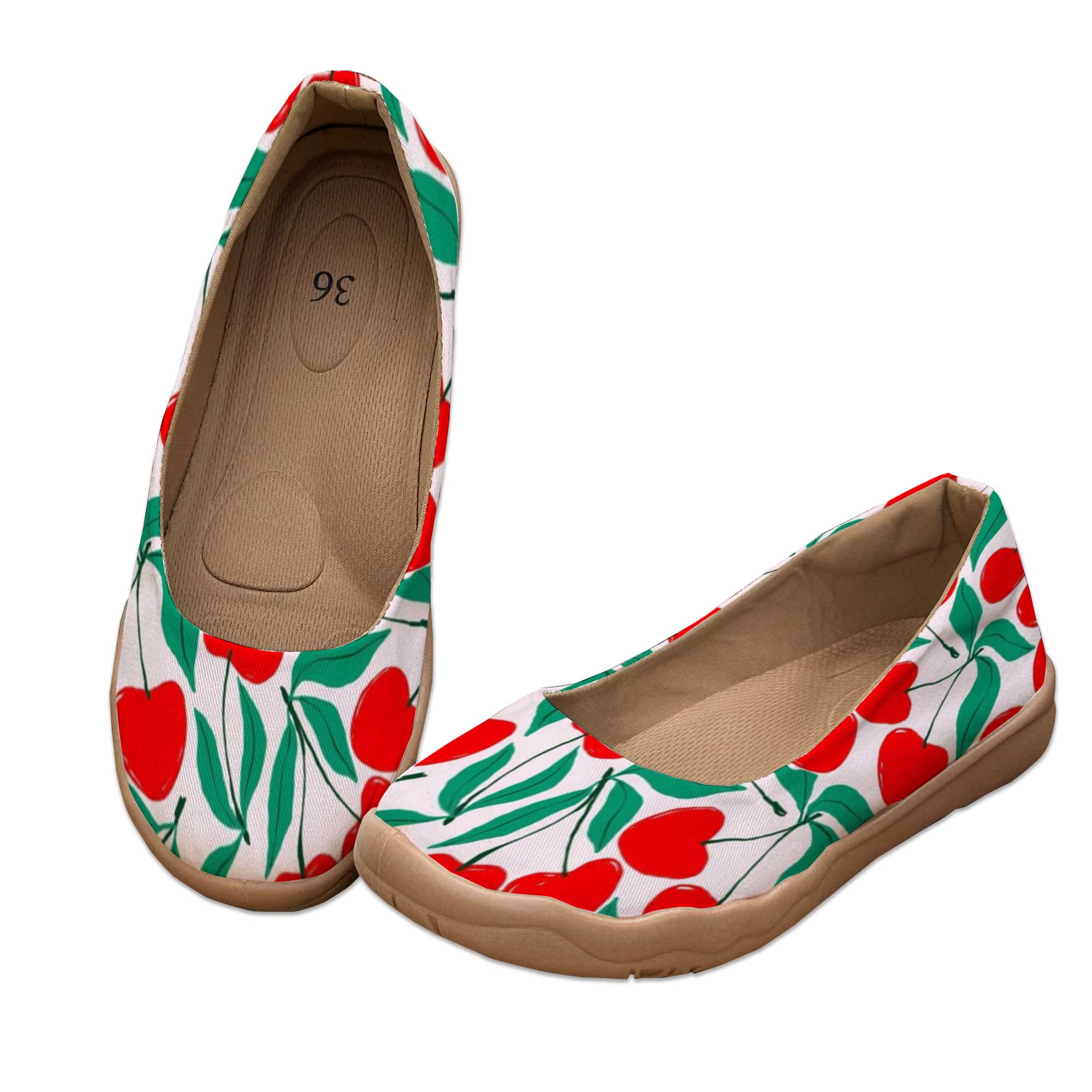 Sweet Cherry-Colored Wide-Fit  - Women'S Shoes For Wide Feet recensie en prijs