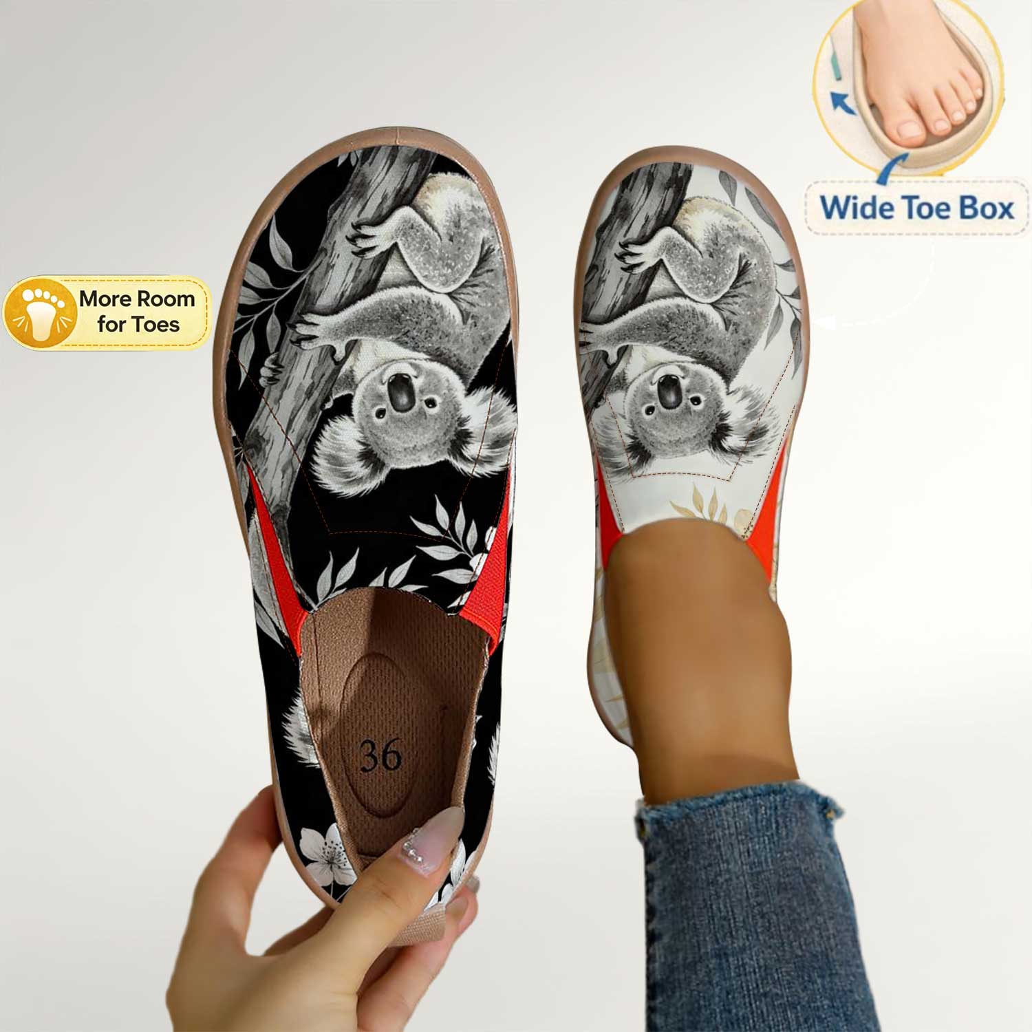Women's Cute Koala Print Slip- - Women'S Shoes For Wide Feet recensie en prijs