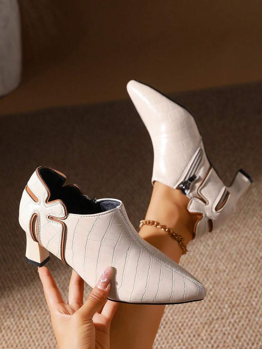 White Croc-Embossed Pointed To - Women'S Shoes Crocs recensie en prijs