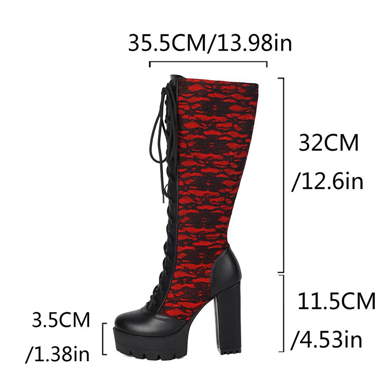 REAVE CAT 2025 Lace Women Knee - Knee High Boots Women recensie en prijs