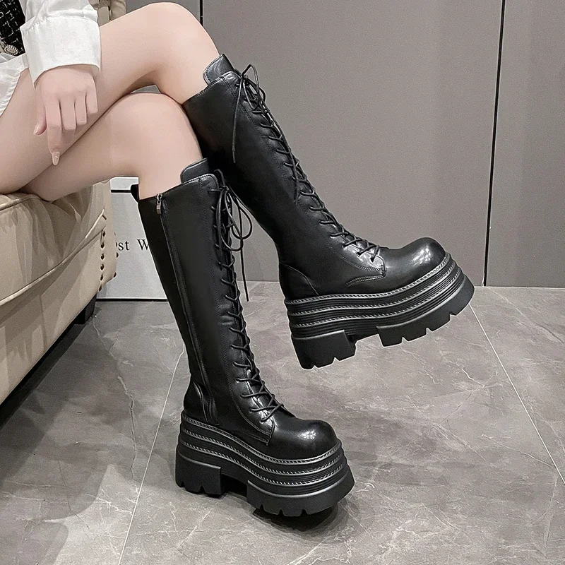10CM New Women's Roman Long Bo - Knee High Boots Women recensie en prijs