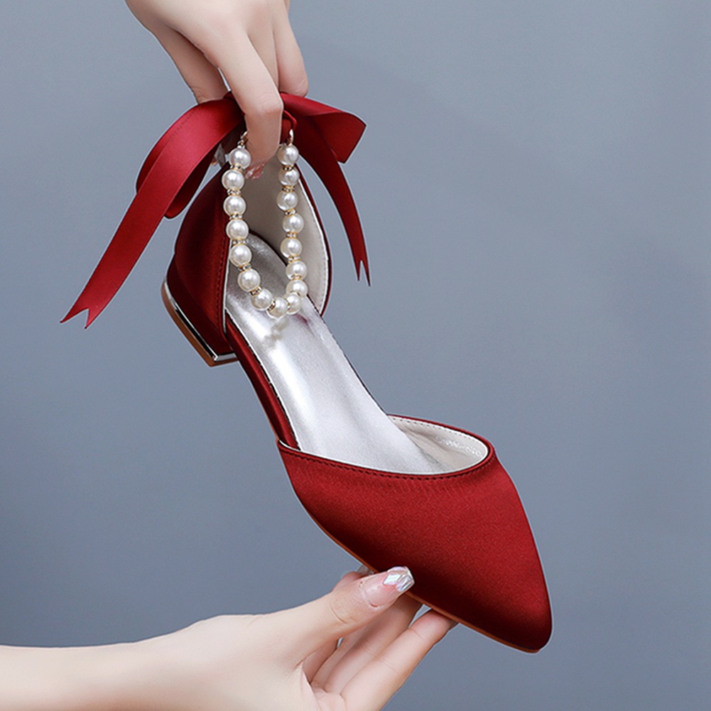 Wedding Shoes Bride Flat Heel  - Women Shoes Sandals recensie en prijs
