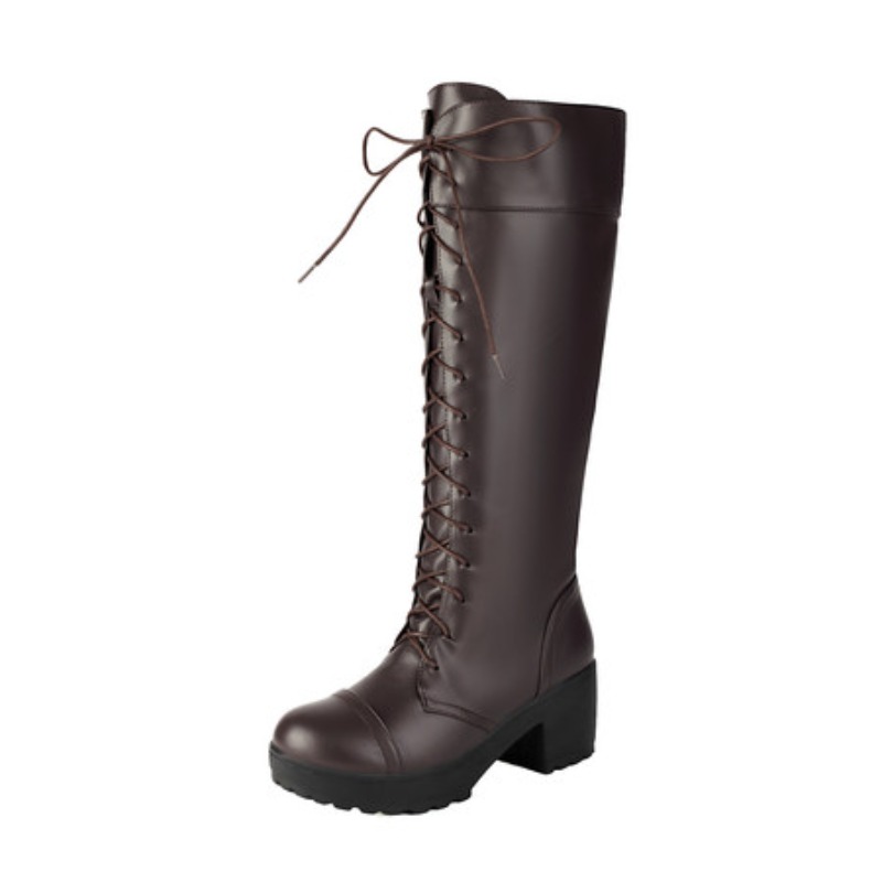 Womens Knee High Lace Up Comba - Knee High Boots Women recensie en prijs