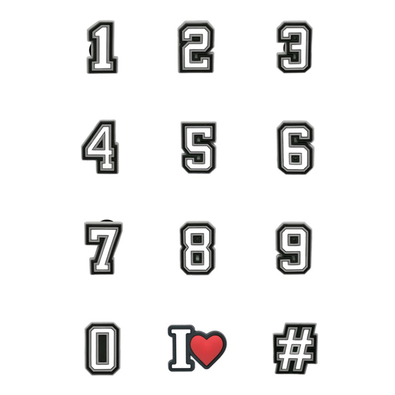 1pcs PVC Number Shoe Charms fo - Women'S Shoes Crocs recensie en prijs